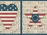 Red, White and Blue Liberty Wallpaper Border