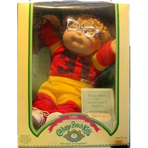 Cabbage Patch Kids 1985 Doll (with blonde hair and blue glasses) by Cabbage Patch 1985 Doll Owen Irwin