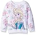 Disney Toddler Girls' Froze Elsa Floral All Over Print French Terry Sweatshirt