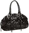 Latico Patent Crunch Top Zip Shoulder Bag