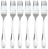 Hampton Forge Silversmiths Ventura Satin 6-Piece Dinner Fork