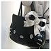Hello Kitty Head Shaped Tote Shoulder Bag Black