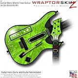 Stardust Green Skin fits Band Hero, Guitar Hero 5 & World Tour Guitars for  ....