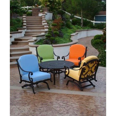 Athena 5 Piece Firepit Table Set Finish: Black product image
