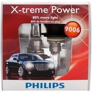 Philips 9006 X-treme Power Headlight Bulbs (Low-Beam) Pack of 2