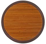 Anji Mountain Bamboo Rug Co. AMB0031070R Contemporary Chocolate 7 Foot Round