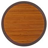 Anji Mountain Bamboo Rug Co. AMB0031070R Contemporary Chocolate 7 Foot Round by Anji Mountain Bamboo Rug Co.