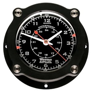 Weems and Plath Nautilus Collection Waterproof Quartz Clock by