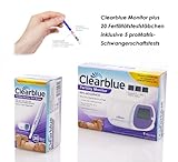 Clearblue Fertilitätsmonitor plus 20 Teststäbchen und 5 proMatris Schwangerschaftstests