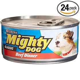 Mighty Dog Classic Beef Dinner, 5.5-Ounce Cans (Pack of 24)