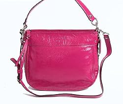 Authentic Coach Patent Leather Convertible Zoe Handbag 15478 Pink