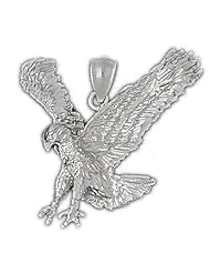 Clevereves 14K White Gold Pendant Eagle 8.8 - Gram(s)