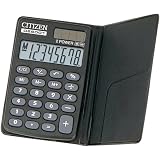 シチズン 手帳サイズ電卓(8桁表示) DE8001Q