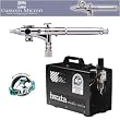 IWATA CUSTOM MICRON CM-SB AIRBRUSHING SYSTEM WITH POWER JET LITE AIR COMPRESSOR