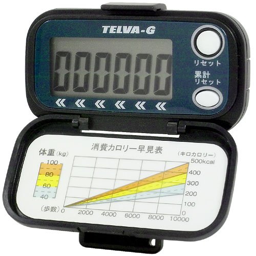 TELVA (テルバ) 歩数計 デジタル 加速センサー付 TEV-4042-GN グリーン