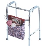 `Walker Pouch Quilted An attractive quilted walker pouch with two deep pockets and a hook and loop a