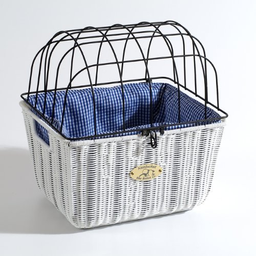 Somerset Collection White Pet Bicycle Basket - Nantucket Bicycle Pet Carrier