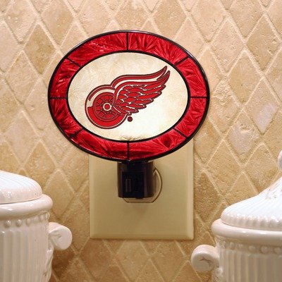 Detroit Red Wings Art Glass Nightlight