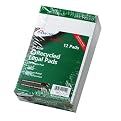 Ampad 20-154 Evidence Recycled Perf 5x8 Jr. Legal Rule Pads, Margin, White, 50 Sheets, Dozen