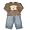 Mish Mish - Toddler Boys Long Sleeved Pant Set, Denim, Multi (Size 2)
