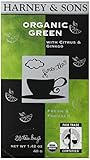 Harney and Sons Organic Green Tea Bags, Citrus and Ginkgo Tea Bags, 20 Count