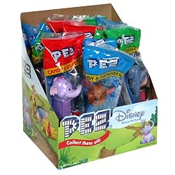 PEZ Winnie The Pooh, 0.58-Ounce Assorted Candy Dispensers (Pack of 12)