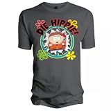 South Park Die Hippie Charcoal Mens T-shirt'