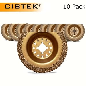 Fein MT08-10P Cibtek Diamond Half Moon Grout Saw Blade - 10 Pack