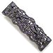 Purple Hematite Tone Rhinestone Barrette
