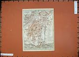 1929 COLOUR MAP AUSTRIA STREET PLAN INNSBRUCK WILTEN