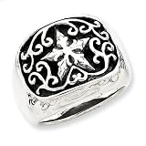 Sterling Silver Antiqued Gothic Ring