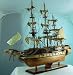 32 The USS Constitution: Old Ironside Wooden Model Ship