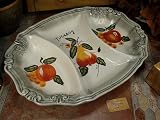 3 sectional dish embossed Tuscany design - D`Lusso Collections (Set of 12)