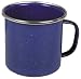 Sports : Max Fuchs Email-Tasse, blau, 0,35 l., Durchm.8cm, Edelstahlrand