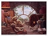 IMAGE OF Bears In The Attic PREMIUM GRADE Rolled CANVAS Art Print Janet Kruskamp 17x13