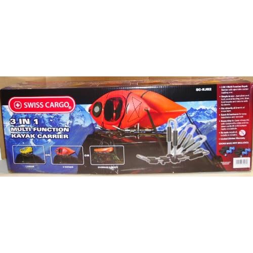 Amazon.com : Swiss Cargo 3 in 1 Multi Function Kayak Carrier : Kayak