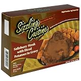 La Briute Sizzling Cuisine,  Salisbury Steak with Diced Potatoes, 12-Ounce Meal (Pack of 6)