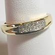 14K Yellow Gold Diamond Band