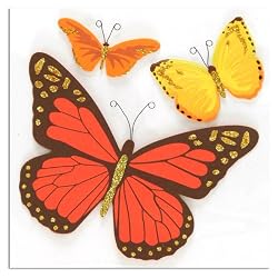 Martha Stewart Crafts Red And Orange Butterfly Stickers By The Package