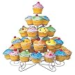 Wilton Cupcakes and More Stand - Silvertone (Holds 38)