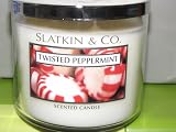 Bath and Body Works Slatkin & Co. Twisted Peppermint Scented Candle 14.5 Oz