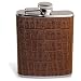 Croc Style Leather Flask