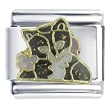 Animal Flower Cat Italian Charms Bracelet Link