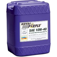 Royal Purple 05140 API-Licensed SAE 10W-40 High Performance Synthetic Motor Oil - 5 Gallon