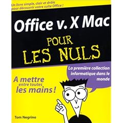 Office X Mac pour les nuls