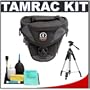 Tamrac 5513 Adventure Zoom 3 Digital SLR Camera Bag Holster Case (Black/Gray) + Tripod + Accessory Kit for Canon Rebel T3, T3i, T1i, T2i, EOS 60D, 5D, 7D, Nikon D3000, D3100, D5000, D5100, D7000, D300s, Olympus Evolt E-5, E-30, E-620 & Sony Alpha A560, A580, A33, A35, A55