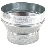 Galvanized Reducer, 8 x 6