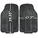 OxGord 3pc Ridge Floor Mats for Jeep Liberty, Black