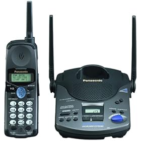 Panasonic KX-TG2570B 2.4 GHz DSS Cordless Phone with Answering System and Caller ID (Black)