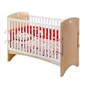 Bebe Crib - White/ Natural